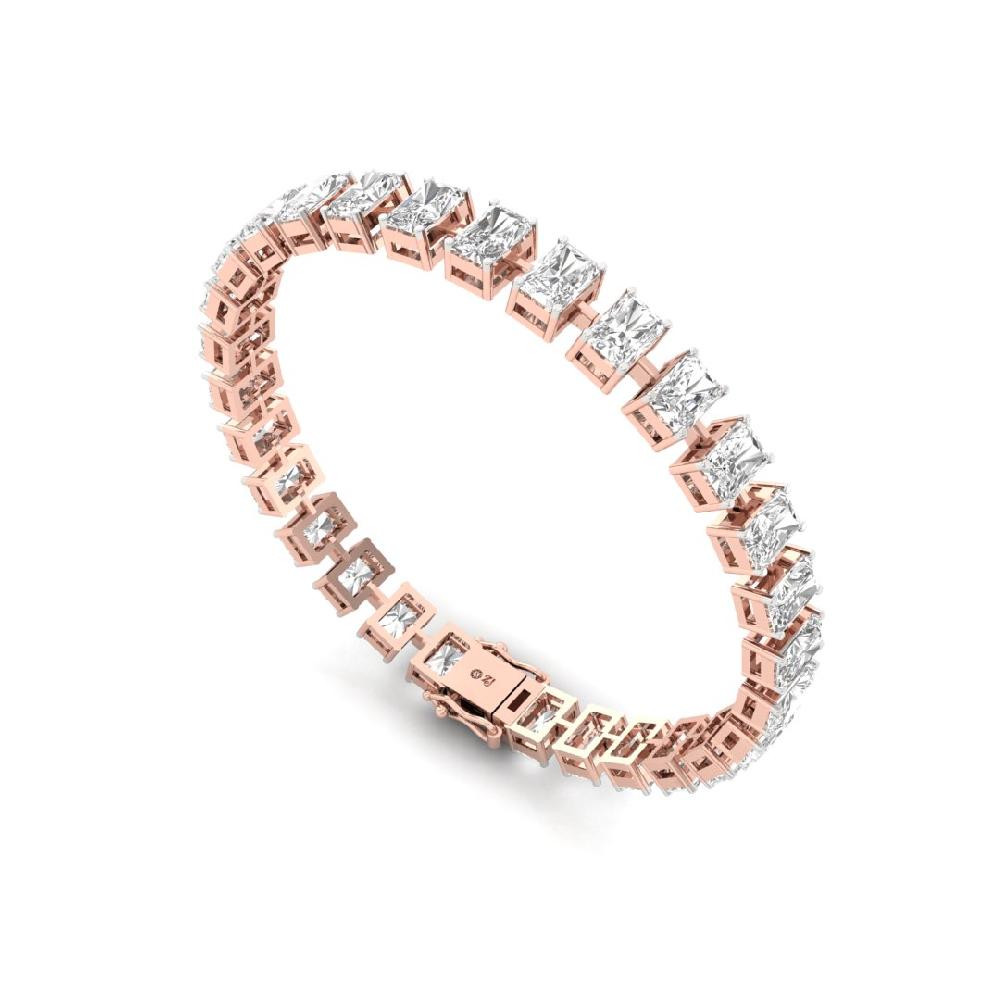 Radiant-Cut CVD Lan grown Diamond Diamond Symphony Tennis Bracelet