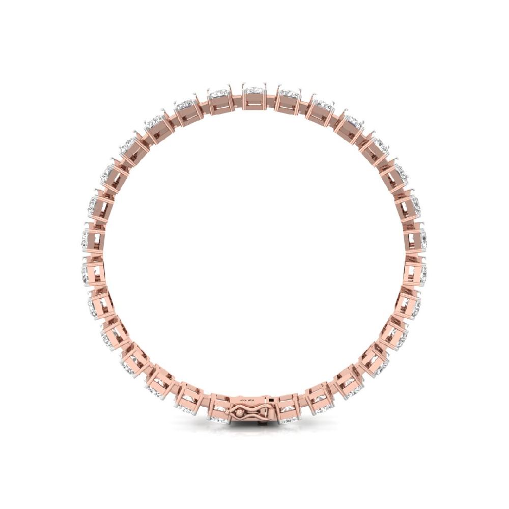 Radiant-Cut CVD Lan grown Diamond Diamond Symphony Tennis Bracelet