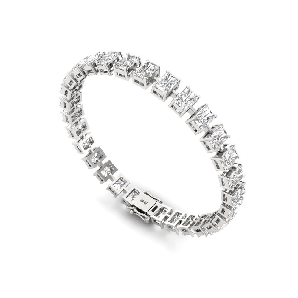 Radiant-Cut CVD Lan grown Diamond Diamond Symphony Tennis Bracelet