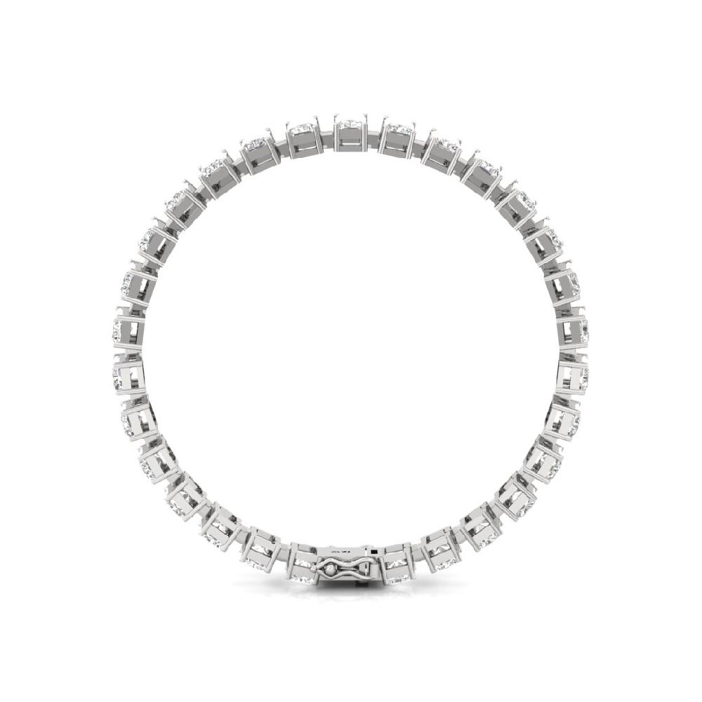 Radiant-Cut CVD Lan grown Diamond Diamond Symphony Tennis Bracelet