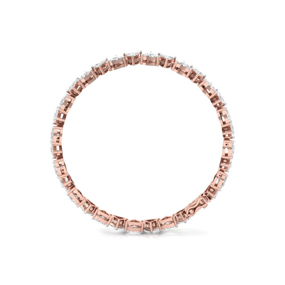 Trillion-Cut CVD-Lab Grown Diamond Starlit Elegance Tennis Bracelet