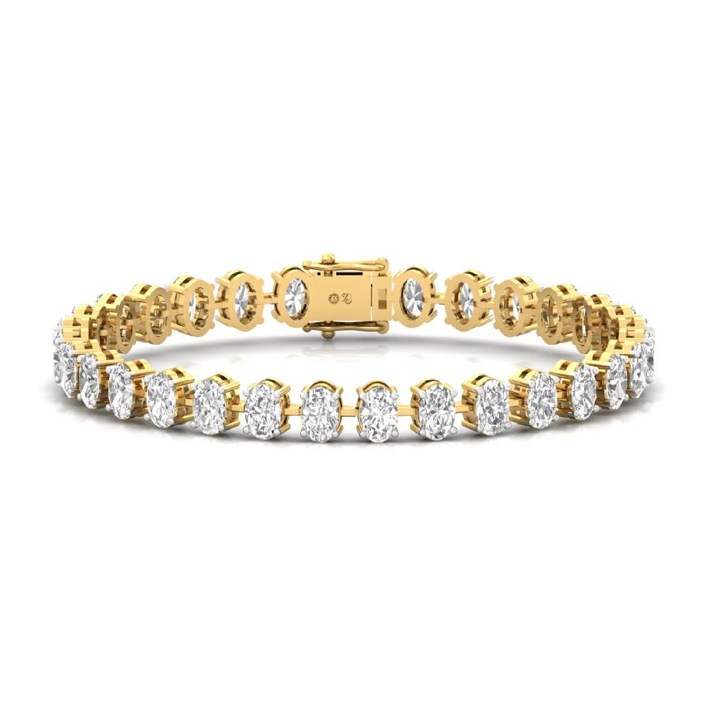 Oval Cut CVD-Lab Grown Diamond Everlasting Spark Tennis Bracelet