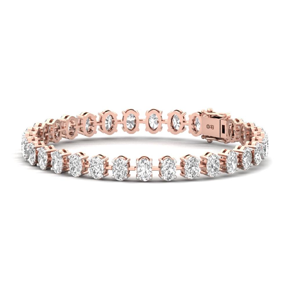Oval Cut CVD-Lab Grown Diamond Everlasting Spark Tennis Bracelet