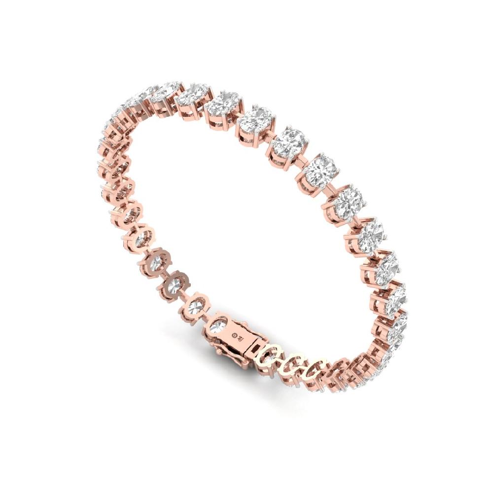 Oval Cut CVD-Lab Grown Diamond Everlasting Spark Tennis Bracelet