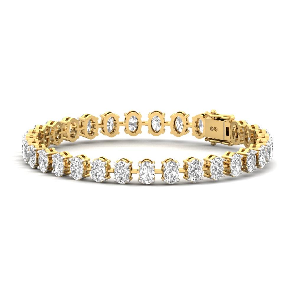Oval Cut CVD-Lab Grown Diamond Everlasting Spark Tennis Bracelet