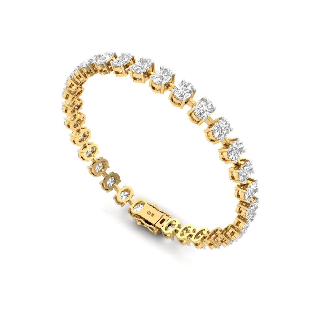 Oval Cut CVD-Lab Grown Diamond Everlasting Spark Tennis Bracelet