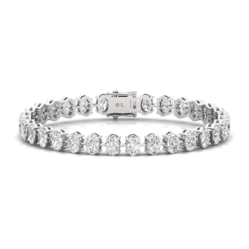 Oval Cut CVD-Lab Grown Diamond Everlasting Spark Tennis Bracelet