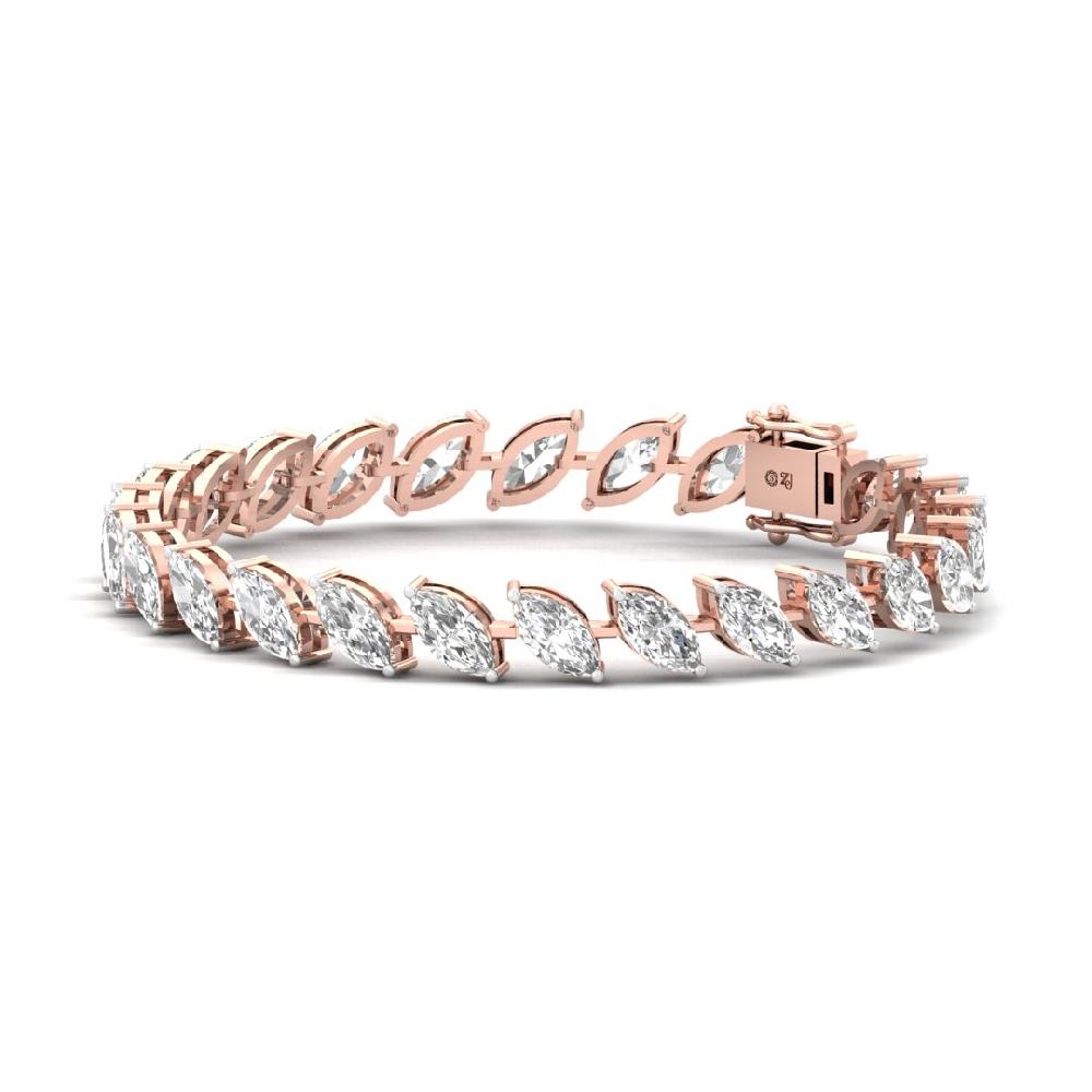 Marquise CVD Diamond Heirloom Glow Tennis Bracelet