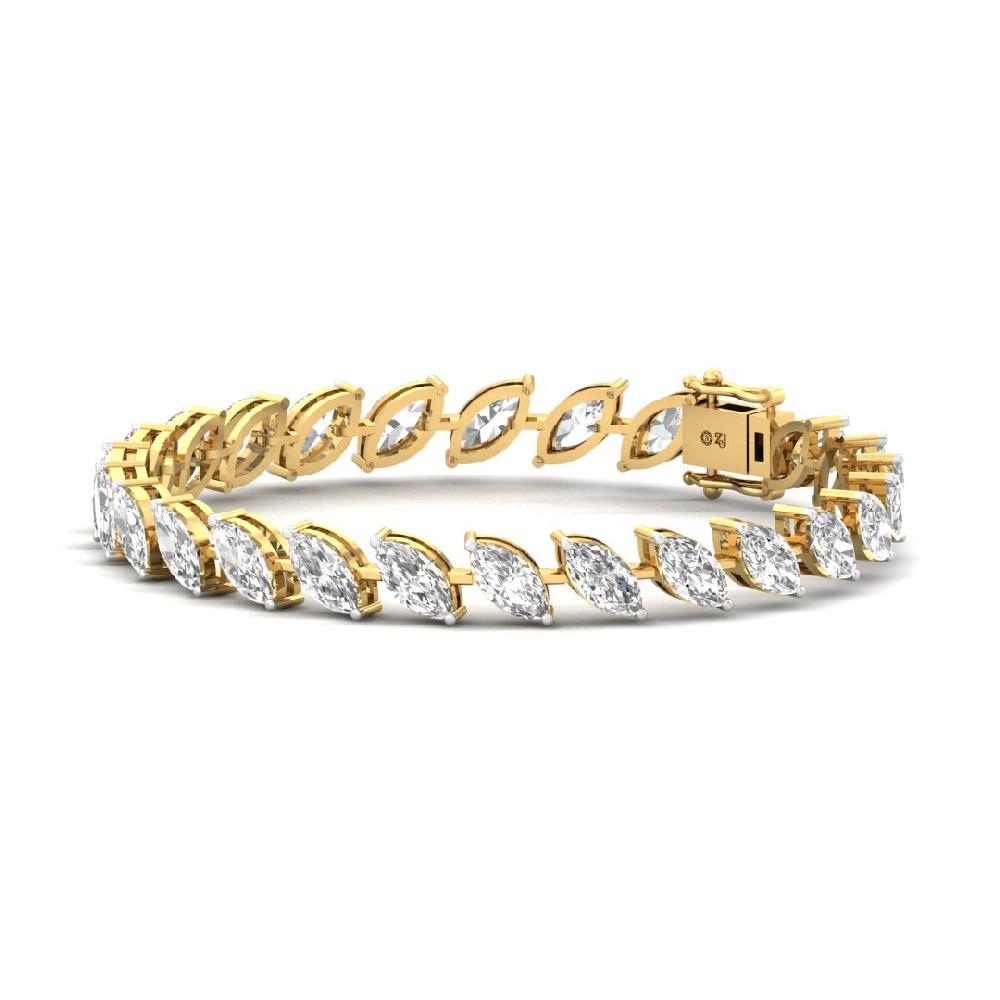 Marquise CVD Diamond Heirloom Glow Tennis Bracelet