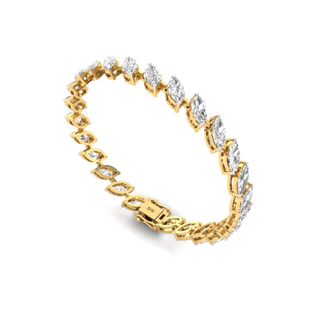 Marquise CVD Diamond Heirloom Glow Tennis Bracelet