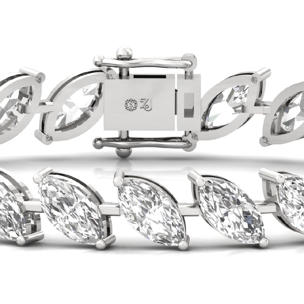 Marquise CVD Diamond Heirloom Glow Tennis Bracelet