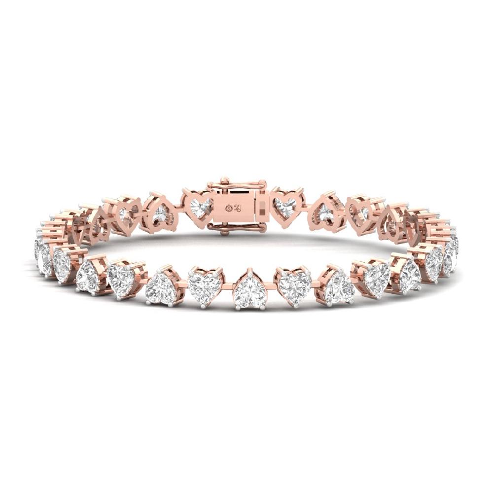 Heart Lab Grown Diamond Infinity Sparkle Tennis Bracelet
