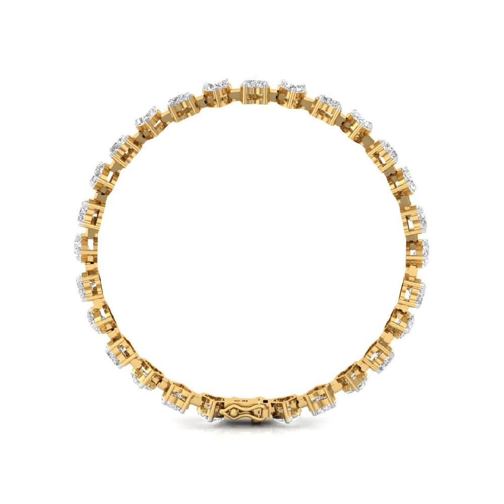 Heart Lab Grown Diamond Infinity Sparkle Tennis Bracelet