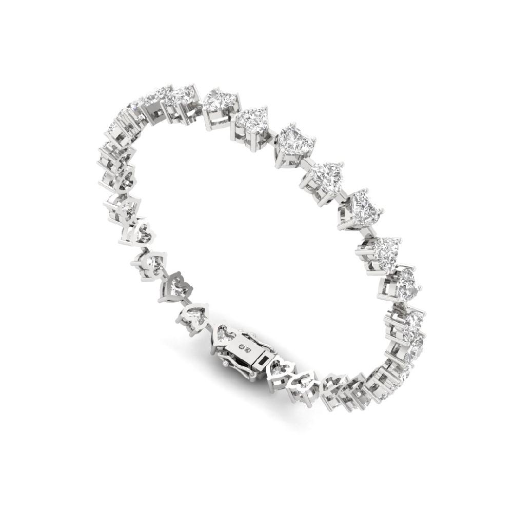 Heart Lab Grown Diamond Infinity Sparkle Tennis Bracelet