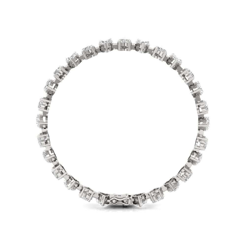 Heart Lab Grown Diamond Infinity Sparkle Tennis Bracelet