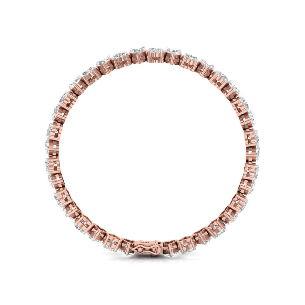 Heart-Cut Diamond Royal Heritage Tennis Bracelet