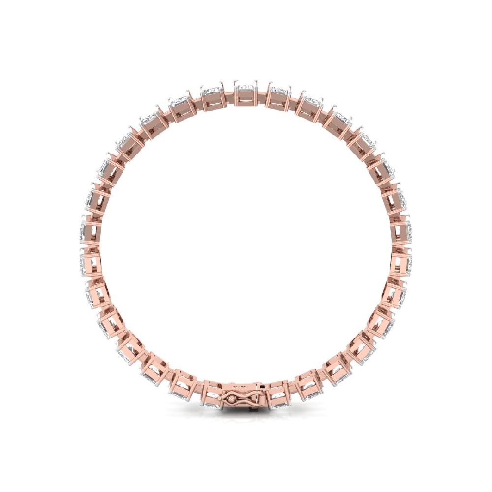 Emerald-Cut CVD Diamond Celestial Bond Tennis Bracelet