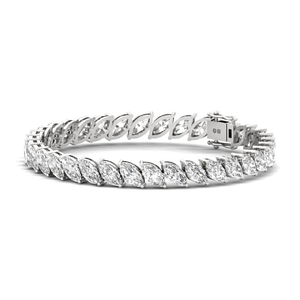 Marquise-Cut CVD Diamond Luminous Grace Tennis Bracelet