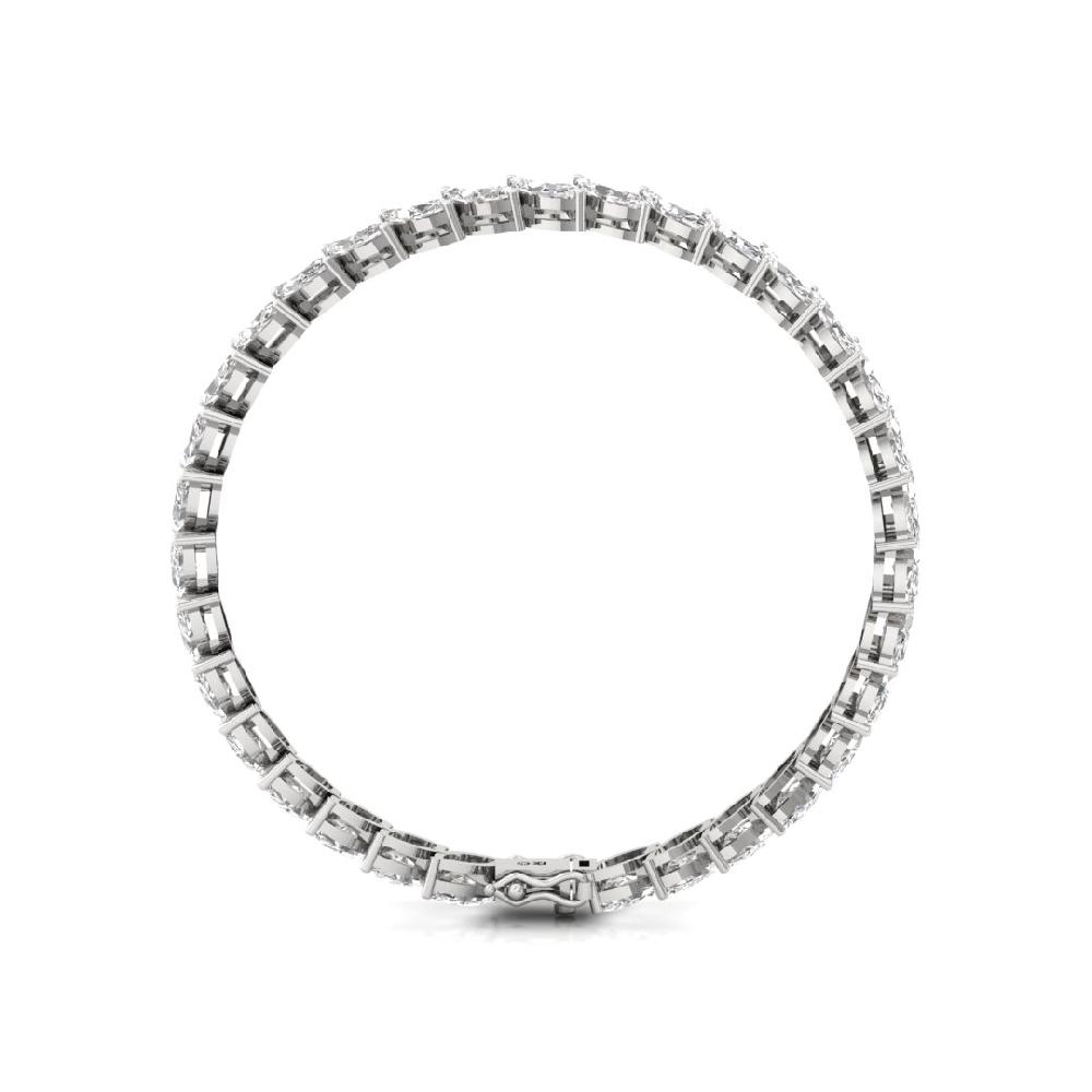 Marquise-Cut CVD Diamond Luminous Grace Tennis Bracelet
