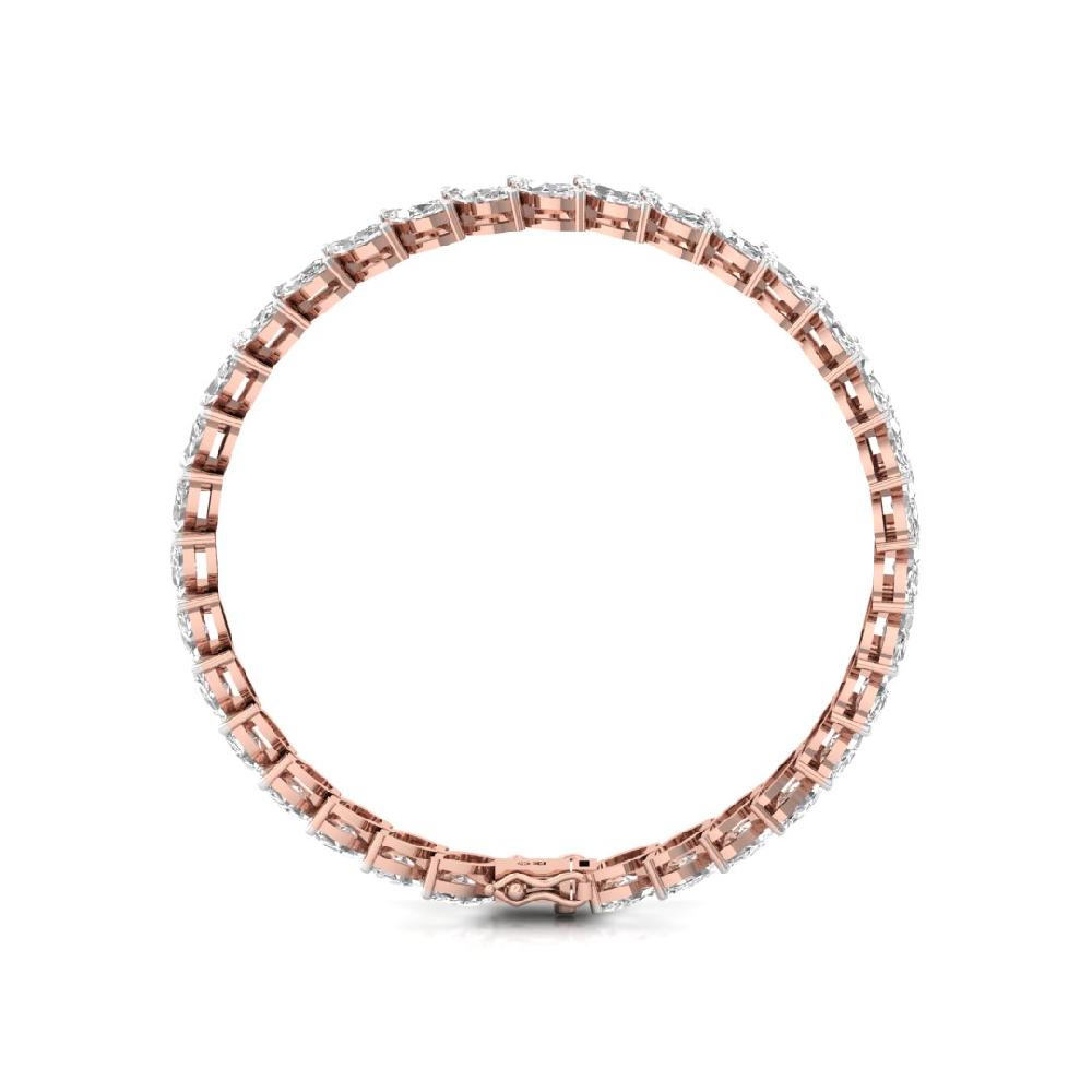 Marquise-Cut CVD Diamond Luminous Grace Tennis Bracelet