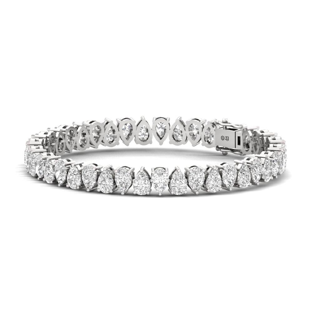 Pear-Cut cvd lab grown Diamond Timeless Beauty Tennis Bracelet