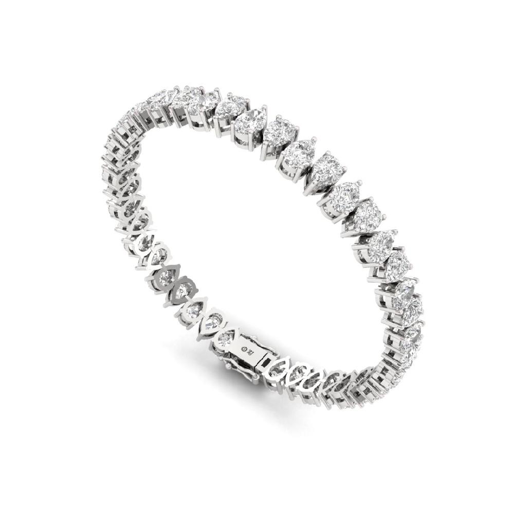 Pear-Cut cvd lab grown Diamond Timeless Beauty Tennis Bracelet