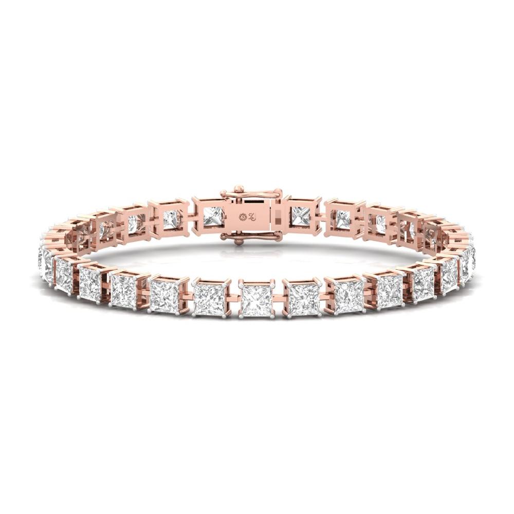 Princess-Cut CVD Diamond Ethereal Bliss Tennis Bracelet
