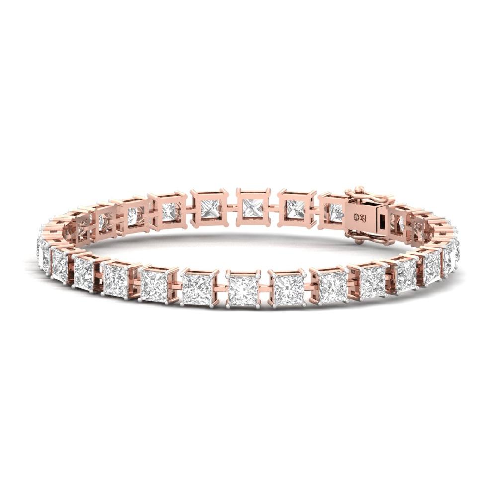 Princess-Cut CVD Diamond Ethereal Bliss Tennis Bracelet