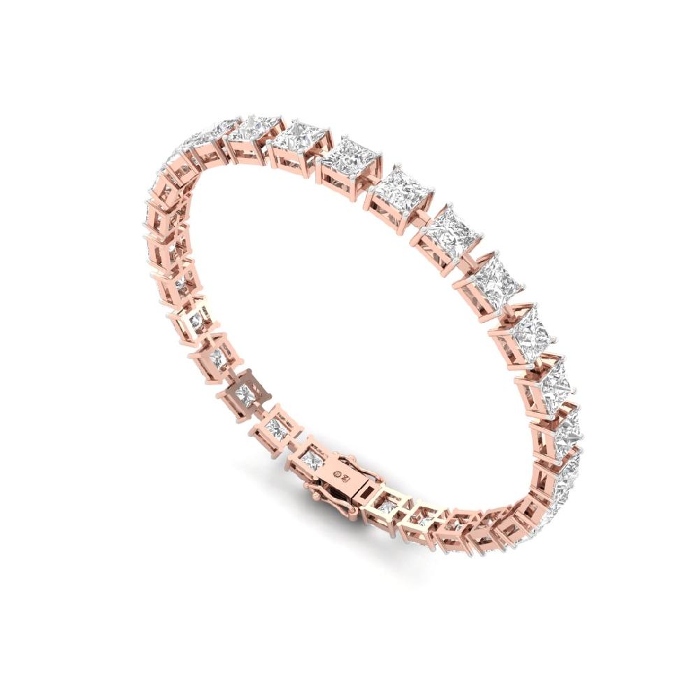 Princess-Cut CVD Diamond Ethereal Bliss Tennis Bracelet