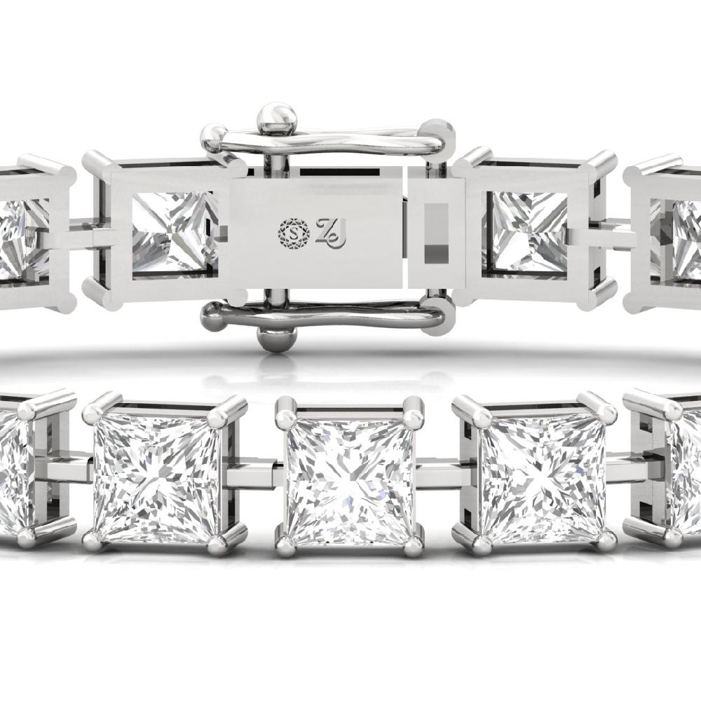 Princess-Cut CVD Diamond Ethereal Bliss Tennis Bracelet
