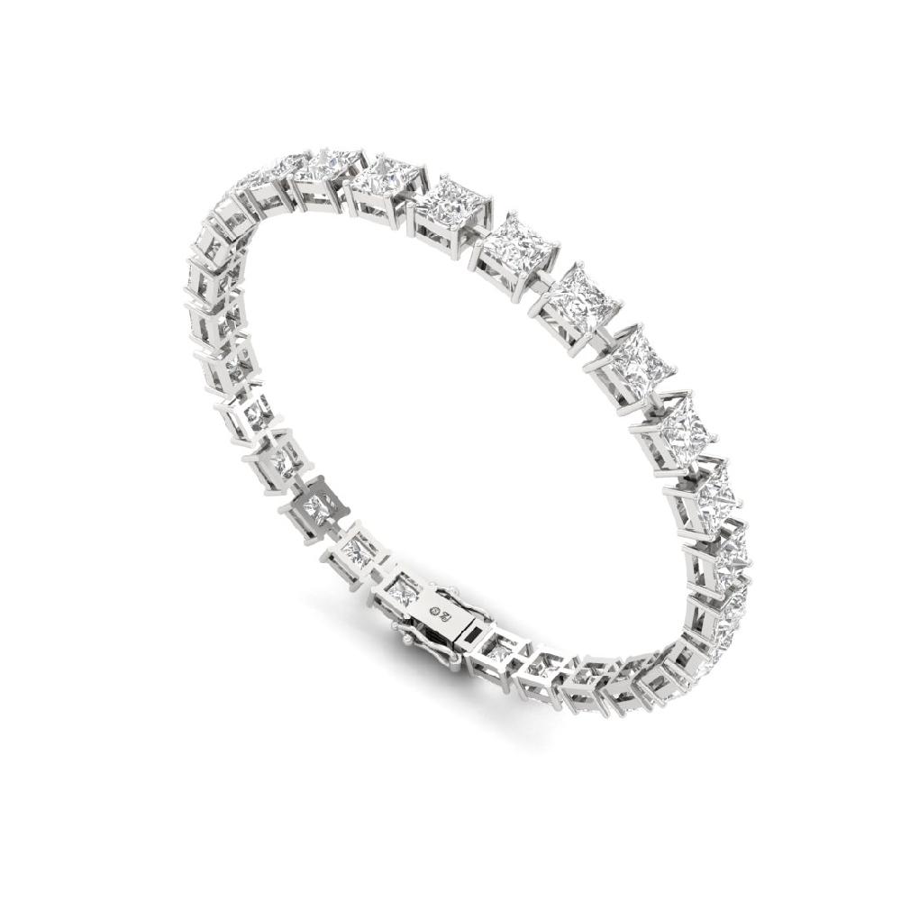 Princess-Cut CVD Diamond Ethereal Bliss Tennis Bracelet
