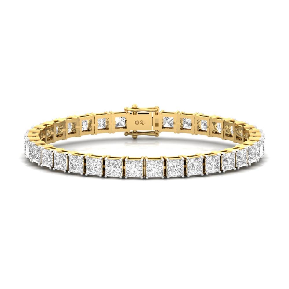 Princess-Cut Diamond Heavenly Glow Tennis Bracelet