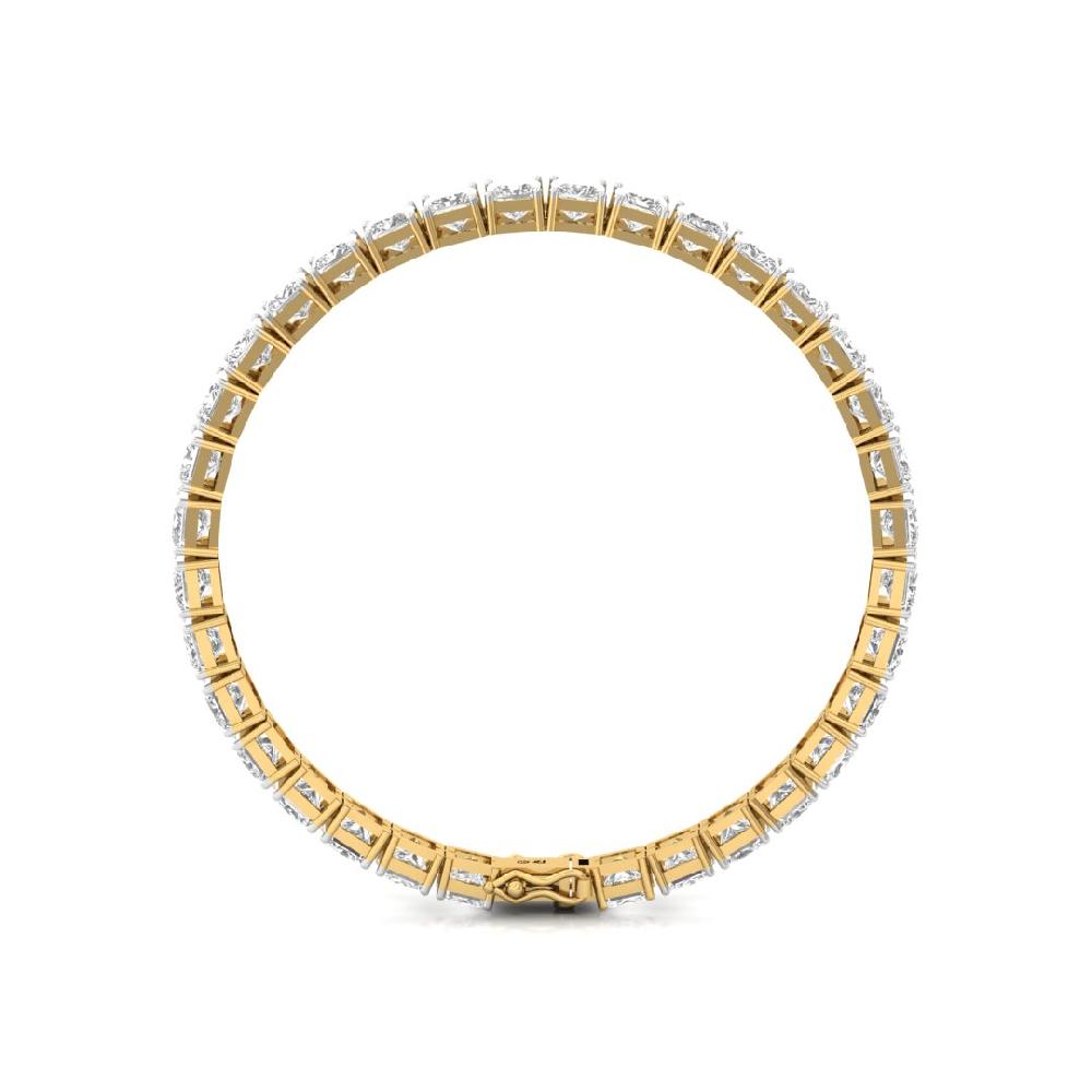 Princess Cut Cvd Lab grown Diamond Heavenly Glow Tennis Bracelet