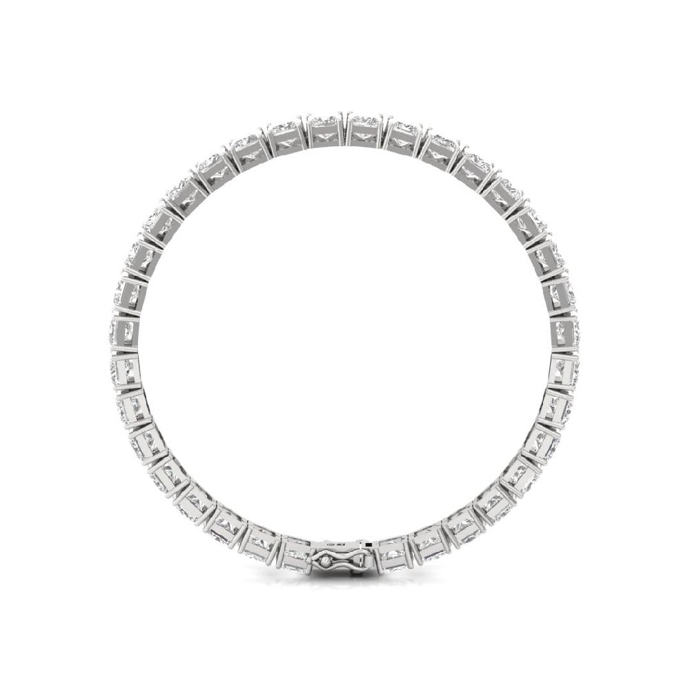 Princess Cut Cvd Lab grown Diamond Heavenly Glow Tennis Bracelet