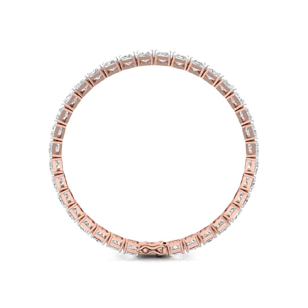 Princess Cut Cvd Lab grown Diamond Heavenly Glow Tennis Bracelet