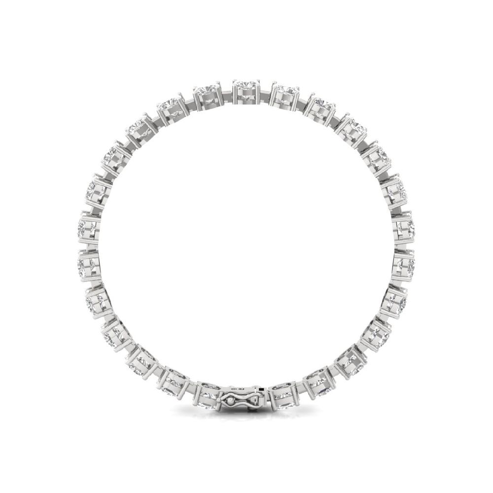 Elegant Cushion Cut CVD-Lab Grown Diamond Tennis Bracelet