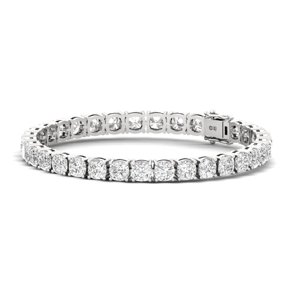 Luxury Cushion Cut CVD Lab Grown Diamond Tennis Bracelet