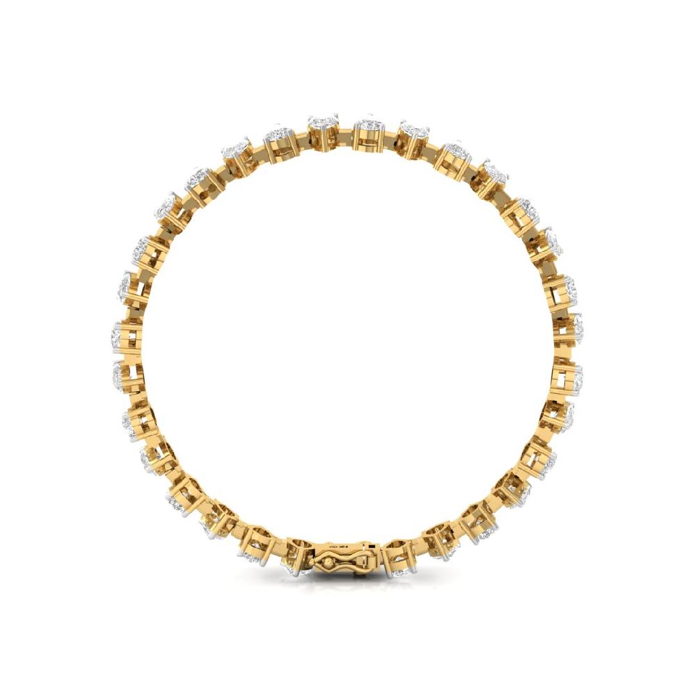 Pear-Cut Diamond Celestial Elegance Tennis Bracelet