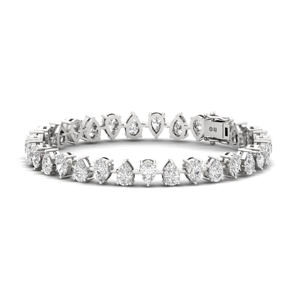 Pear-Cut Diamond Celestial Elegance Tennis Bracelet