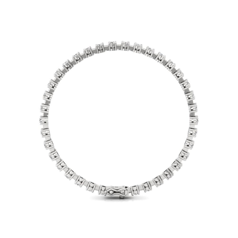 Round Cut cvd lab grown Diamond Luxury Tennis Gold & Sliver Bracelet