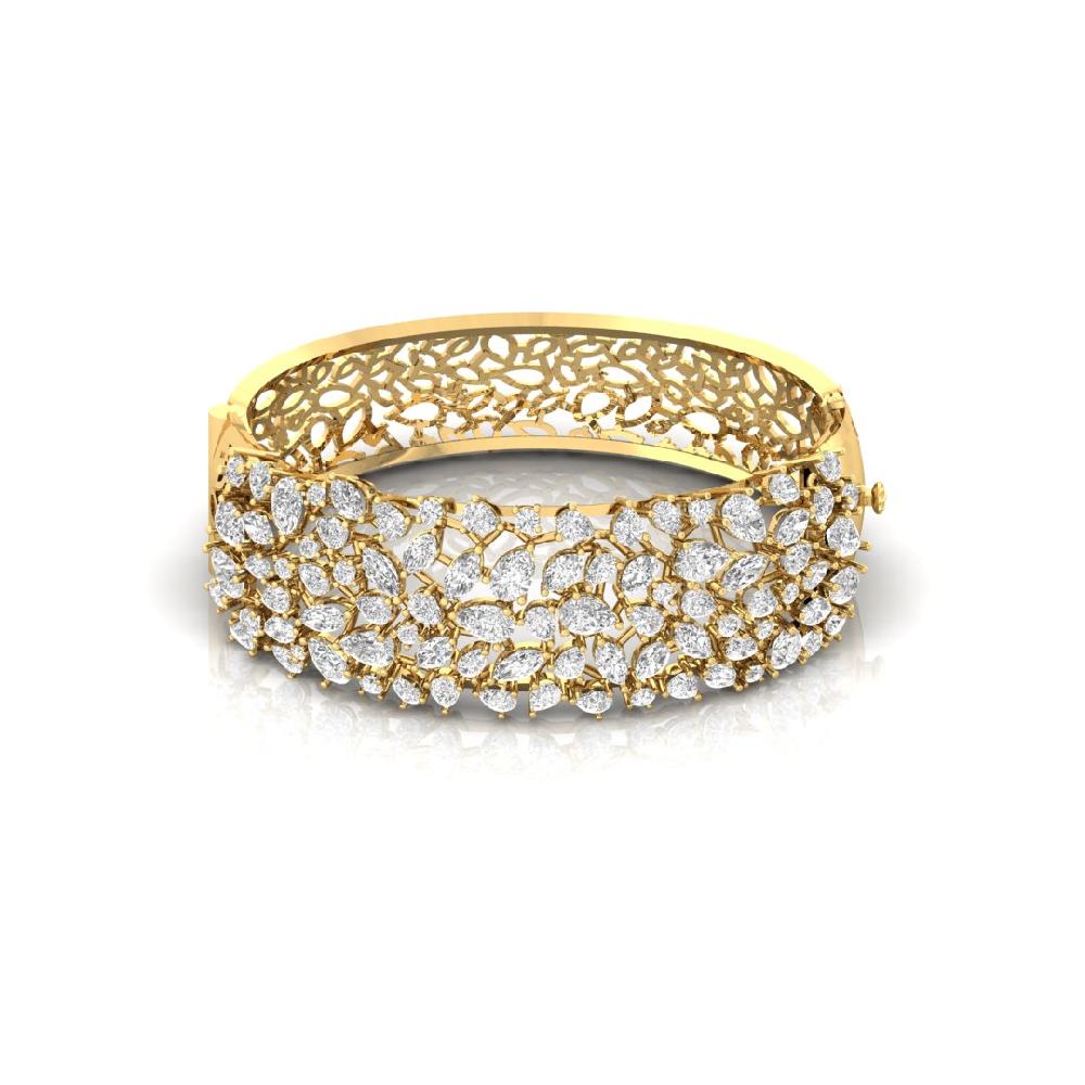 Stunning Pear & Marquise Lab Grown Diamond 925 Silver Bracelet