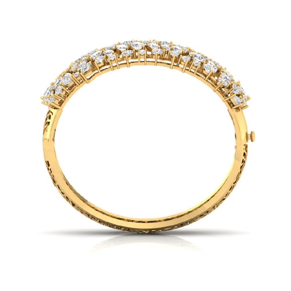 Stunning Pear & Marquise Lab Grown Diamond 925 Silver Bracelet