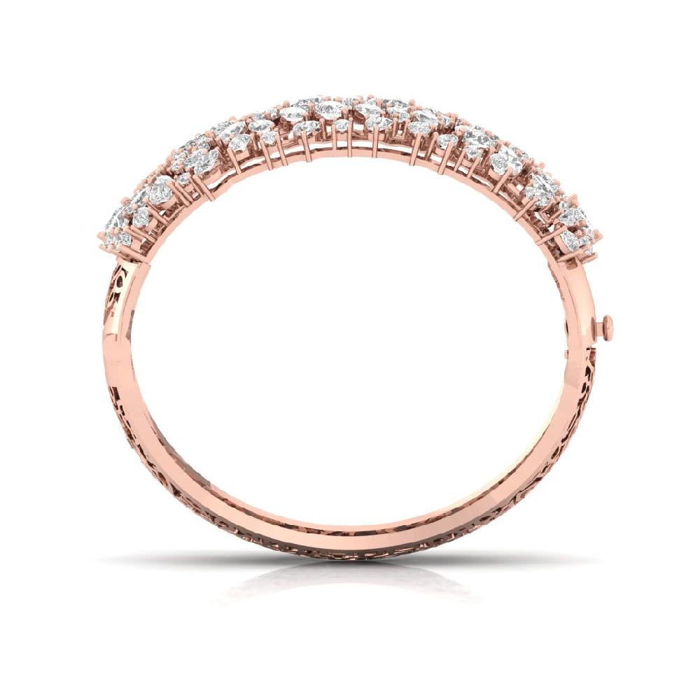 Stunning Pear & Marquise Lab Grown Diamond 925 Silver Bracelet