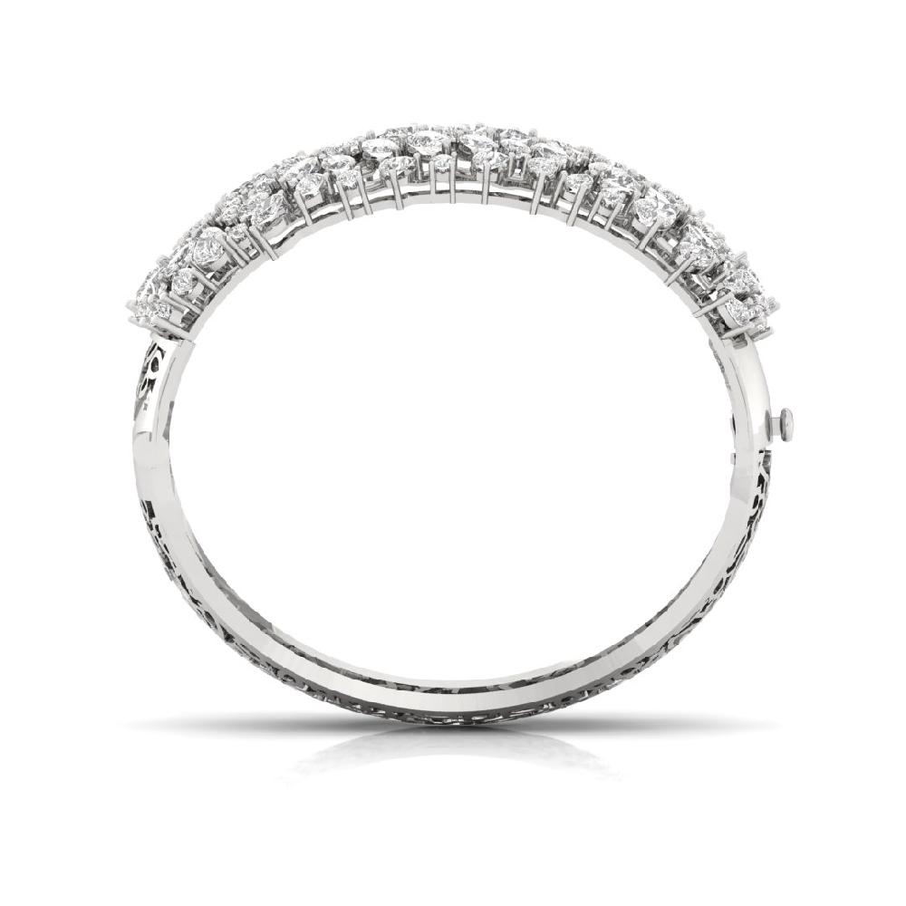Stunning Pear & Marquise Lab Grown Diamond 925 Silver Bracelet