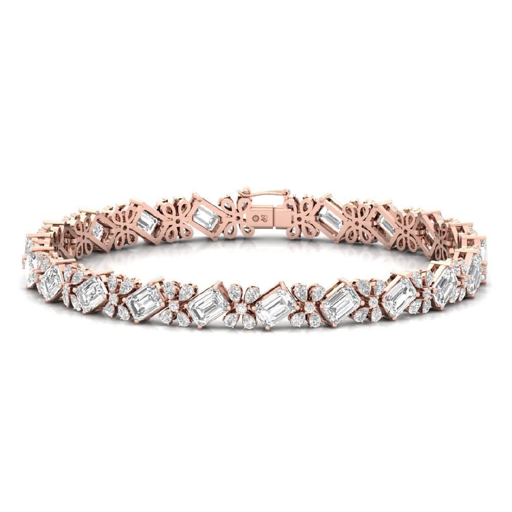 Luxurious Pear & Emerald CVD Diamond Bracelet