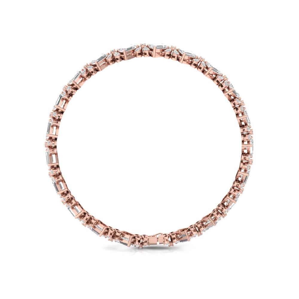 Luxurious Pear & Emerald CVD Diamond Bracelet