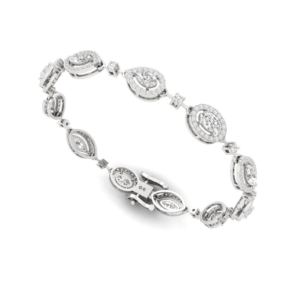 Elegant Marquise & Oval Lab grown Diamond Bracelet