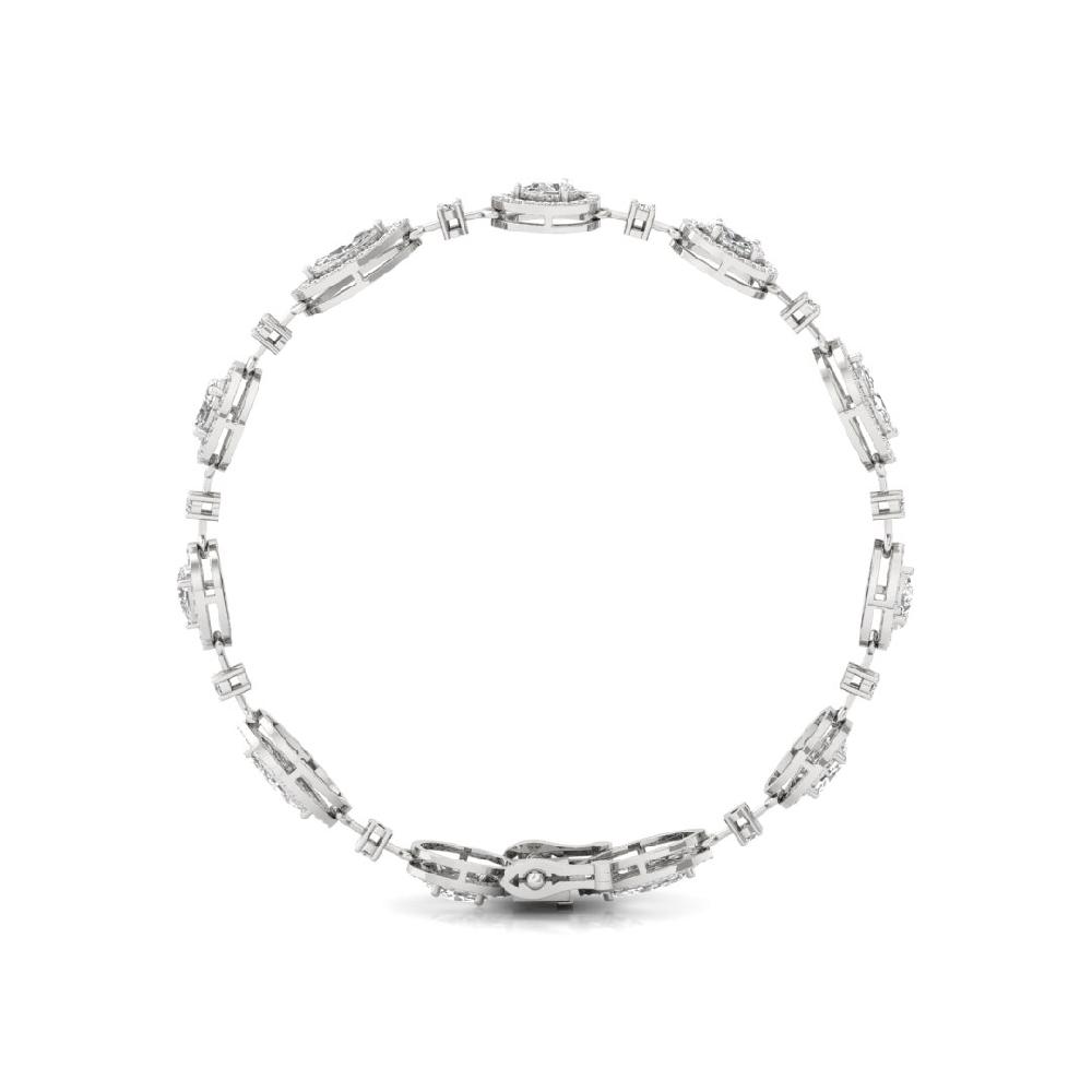 Elegant Marquise & Oval Lab grown Diamond Bracelet