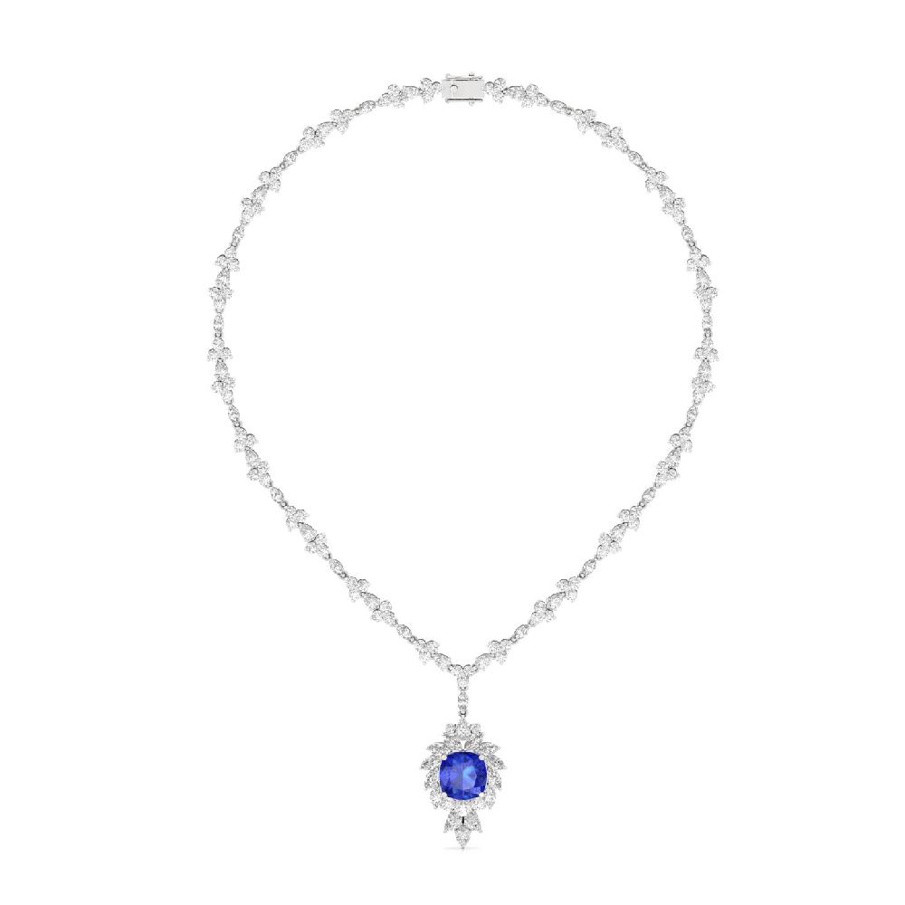 Royal Round, pear , Marquise & Cushion Cut CVD lab grown Diamond Necklace
