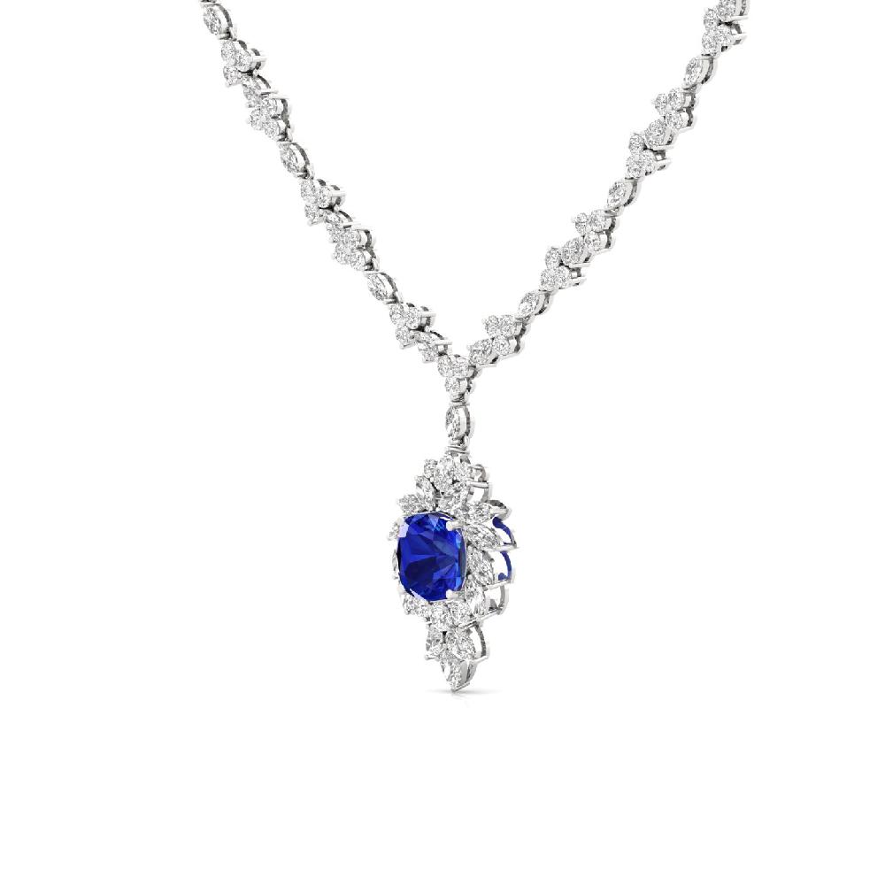 Royal Round, pear , Marquise & Cushion Cut CVD lab grown Diamond Necklace